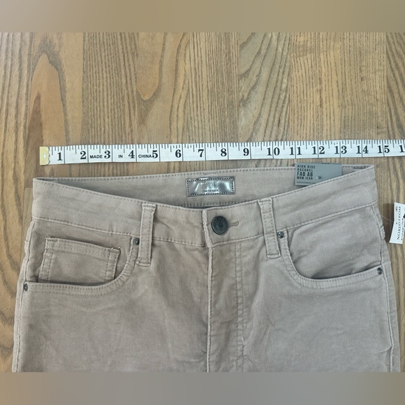 Kut from the Kloth Beige High Rise Straight Leg Corduroy Pants - Picture 3 of 9